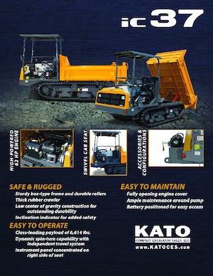 Rupsdumpers Kato IC37