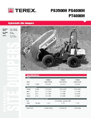 Wieldumpers Terex PS 4000 H