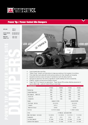 Wieldumpers Terex PT 2000