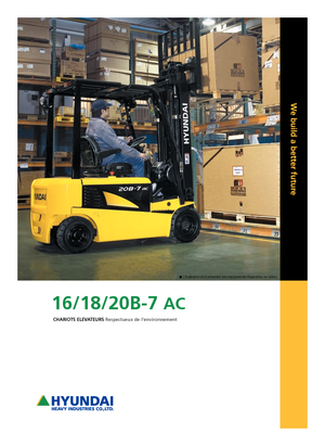 Elektrische vorkheftrucks Hyundai 18 B 7