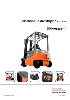 Elektrische vorkheftrucks Toyota 8 FBMT 30