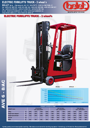 Elektrische vorkheftrucks Belet AVE 6 AC
