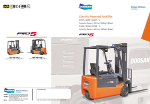 Elektrische vorkheftrucks Doosan B 15 T