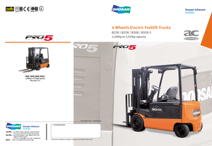 Elektrische vorkheftrucks Doosan B 25 X