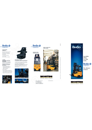 Elektrische vorkheftrucks Montini Bingo plus N 250 Compact