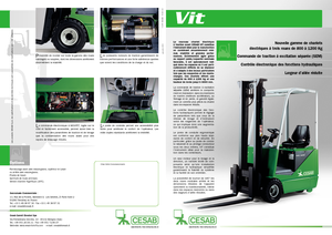 Elektrische vorkheftrucks Cesab BIT 800