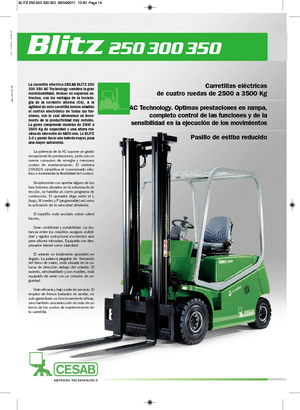 Elektrische vorkheftrucks Cesab Blitz 300 L AC
