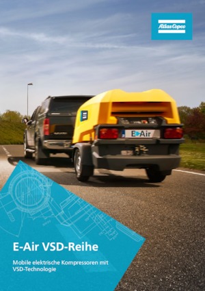Mobiele Perslucht Compressors - diesel, elektrisch, benzine Atlas Copco E-Air H450 VSD