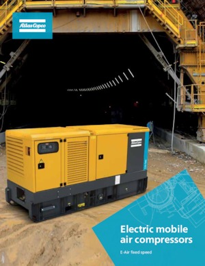 Mobiele Perslucht Compressors - diesel, elektrisch, benzine Atlas Copco E-Air T900 