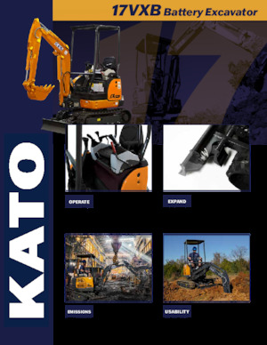 Electrische rups graafmachines Kato 17VXB