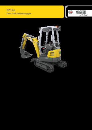 Electrische rups graafmachines Wacker Neuson EZ17e-2