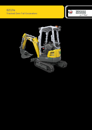 Electrische rups graafmachines Wacker Neuson EZ17e-2