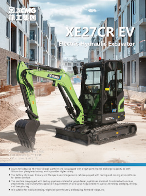 Electrische rups graafmachines XCMG XE27CREV
