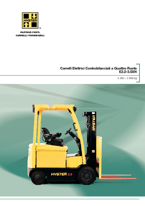 Elektrische vorkheftrucks Hyster E3.0XN