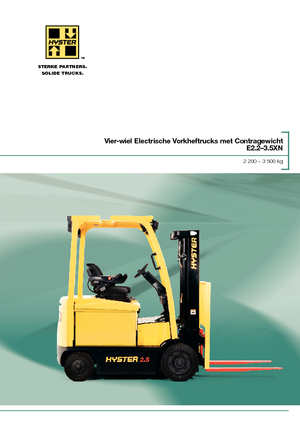 Elektrische vorkheftrucks Hyster E3.0XN