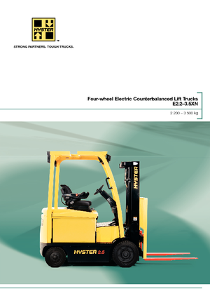 Elektrische vorkheftrucks Hyster E3.0XN