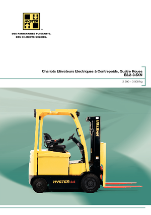 Elektrische vorkheftrucks Hyster E3.0XN