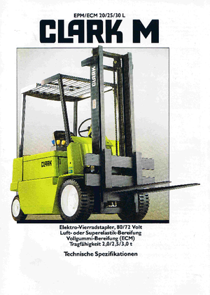 Elektrische vorkheftrucks Clark ECM 30 L