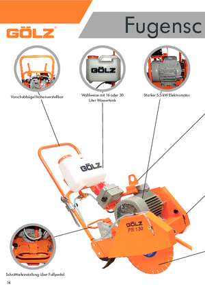 Vloerzagen Gölz FS 130 E
