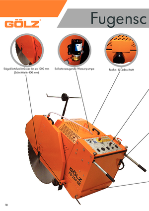 Vloerzagen Gölz FS 250 SE