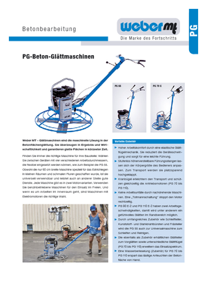 Betonmolens weber mt PG 90 E