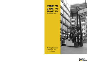 Elektrische vorkheftrucks Caterpillar EP15K RT PAC