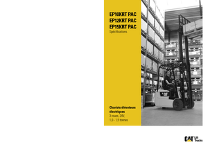 Elektrische vorkheftrucks Caterpillar EP15K RT PAC