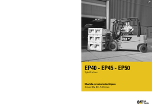 Elektrische vorkheftrucks Caterpillar EP50