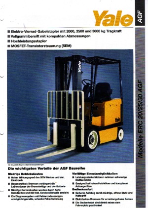 Elektrische vorkheftrucks Yale ERC 25 AGF