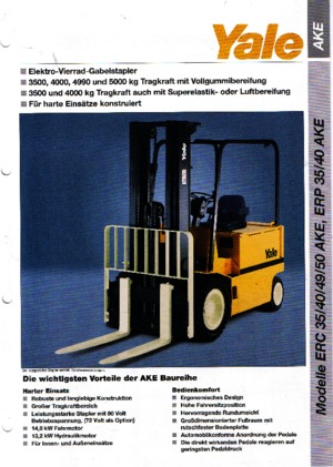 Elektrische vorkheftrucks Yale ERC 35 AKE