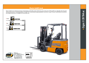 Elektrische vorkheftrucks OMG Ergos III 20 TA 4 