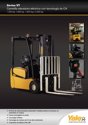 Elektrische vorkheftrucks Yale ERP 18 VT