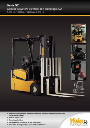 Elektrische vorkheftrucks Yale ERP 18 VT