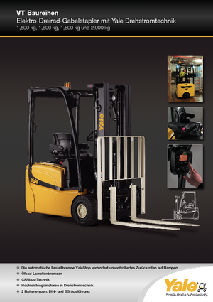 Elektrische vorkheftrucks Yale ERP20VT MWB