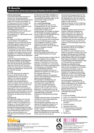 Elektrische vorkheftrucks Yale ERP25VL