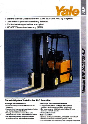 Elektrische vorkheftrucks Yale ERP 20 ALF