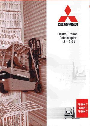 Elektrische vorkheftrucks Mitsubishi FB 18 KT