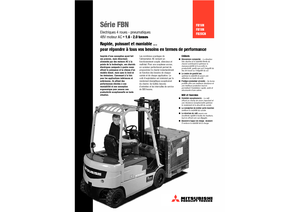 Elektrische vorkheftrucks Mitsubishi FB 16 N