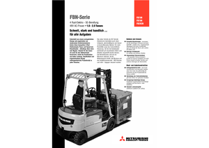 Elektrische vorkheftrucks Mitsubishi FB 16 N