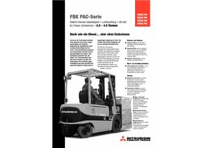 Elektrische vorkheftrucks Mitsubishi FB 30 KPAC