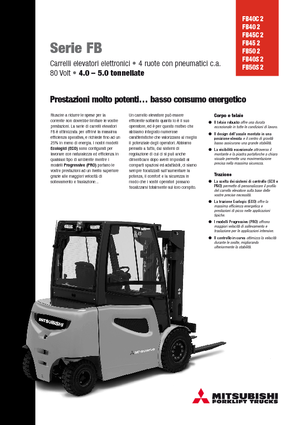 Elektrische vorkheftrucks Mitsubishi FB45