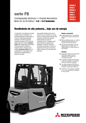 Elektrische vorkheftrucks Mitsubishi FB45