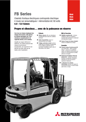 Elektrische vorkheftrucks Mitsubishi FB50