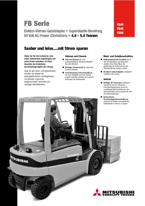 Elektrische vorkheftrucks Mitsubishi FB50