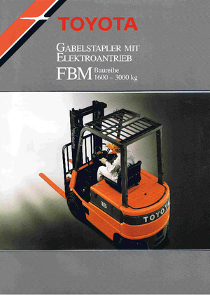 Elektrische vorkheftrucks Toyota FBM 25