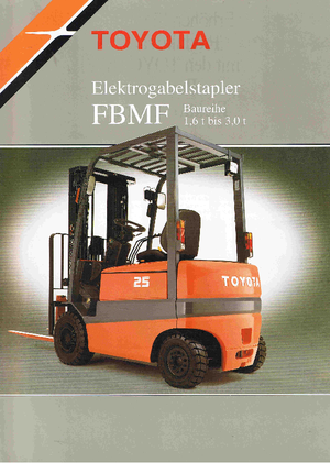 Elektrische vorkheftrucks Toyota FBMF 20