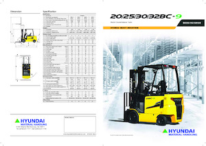 Elektrische vorkheftrucks Hyundai 32BC-9