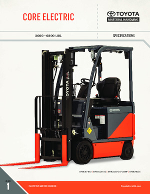 Elektrische vorkheftrucks Toyota 8FBC18U