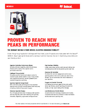 Elektrische vorkheftrucks Bobcat BC18S-5