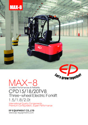 Elektrische vorkheftrucks EP CPD18TV8